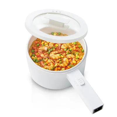 Olayks. Electric Hot Pot,1.5L Mini Hot Pot, Ceramic Glaze Non-stick Portable Pot, Electric Pot for for Steak, Egg, Fried Rice, Oatmeal, Soup,Ramen with Dual Power Control, Electric Pot for Dorm Multifunctional Hot Pot Kitchen Appliances