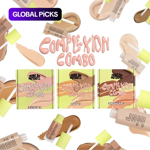 Made by Mitchell Complexion Combo 3-in-1 Liquid Base Makeup Primer, Concealer and Foundation with Buildable Blurring Coverage for Smooth Skin #GLOBAL PICKS