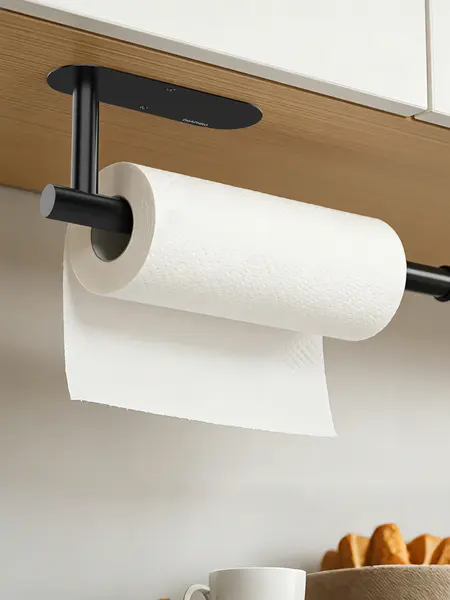 DGAPHRO Paper Towel Holder,Self Adhesive or Drilling Paper Towel Holders Under Cabinet,SUS304 Stainless Steel, Space-Saving, Easy Installation for Kitchen, RV & Bathroom-13" Towel Rack for Rolls, Plastic Wrap & More,Dispenser Bin., Wall Mounted Dispenser