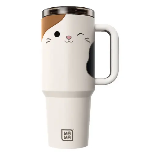YAYA Squishmallows Insulated Adult Tumbler with Straw, 30oz & 40oz Sizes, Hot & Cold Compatible, Leak & Spill-Proof