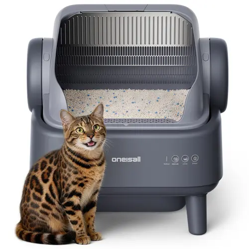 sohochic  Oneisall Automatic Self-Cleaning Cat Litter Box |  11L Large Waste Drawer, 14 Days Scoop-Free, Easy to clean, Easy to disassemble, Weight & Safety Sensors, Ultra-Quiet, Leak-Proof, Large Open Top,For Medium Cats & Kittens