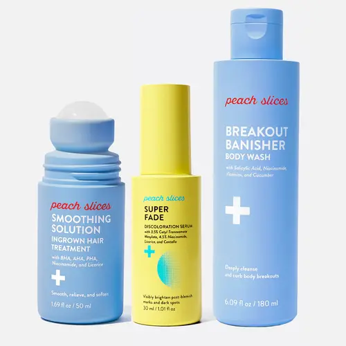 Peach Slices Trifecta: Ingrown Hair's, Dark Spots & Body Breakouts Bundle