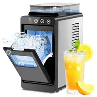 Countertop Ice Maker - 6-Min Fast & Efficient Production, 26 lbs/day Portable Machine with Dual Water Tanks, 2 Sizes, Self-Cleaning, Low-Noise, LED Panel for Home Kitchen, RV, summerwins,home essentials,sohochic