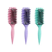 2026 Gentle Bristle Hairbrush - Normal Hair Styling Combs for Natural & Easy Curls, Detangling, Shaping, Frizz Control, Wet & Dry Use, sohochic(For Men & Women with Waves, Coils)