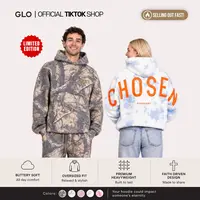 GLO Kingdom Essential Hoodie | "Limited Edition" I  Dark Camo / Cloud Oversized Christian Hoodie Unisex Womenswear Pocket Sweatshirts