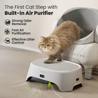 Neakasa AirStep Pet Air Purifier Step with HEPA Filter, 3-Mode Odor Control, Dust Removal & Hair Trap, Effective Litter Control, Fits M1 Plus-M1 Lite & Most Automatic-Traditional Litter Boxes, Fits Most Boxes