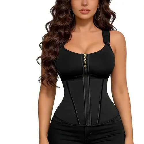 Waist Shapewear for Women with Bra Tummy Control Girdle Workout Shapewear with Adjustable Shoulder Strap In Stock