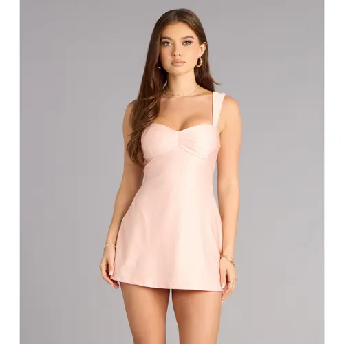 Cute Crush Knit A-Line Mini Dress