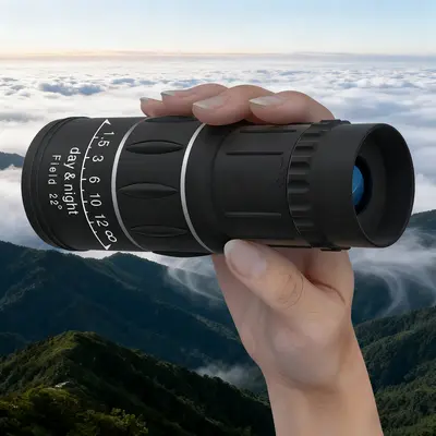 16x52 High-Power Dual-Focus Optical Zoom Monocular Telescope - Long-Range Outdoor Spyglass for Hunting