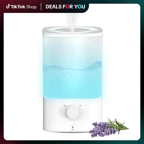 ZAFRO 2.5L Comfort Humidifiers for Bedroom, 360° Adjustable Nozzle & 7 Color LED Night Light, Top Fill Design & Multiple Mist Levels, Ultrasonic Cool Mist Humidifier with Auto Shut-off, White