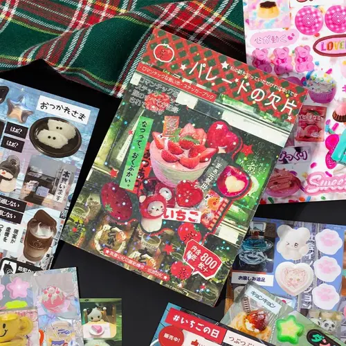 45-Piece Japanese Ancient Comic Style Sticker Adhesive Vinyl Book - 800+ Designs, Waterproof Cute Reusable Stickers, Adds Retro Manga Flair Fast, DIY for Journaling, Scrapbooking (Toys & Hobbies, DIY, Scrapbooking & Stamping)