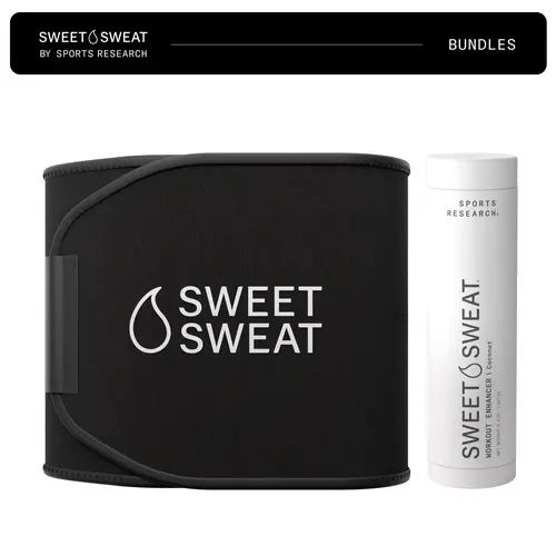 Sweet Sweat Gel (6.4oz) Coconut + Xtra-Coverage Waist Trimmer Bundle