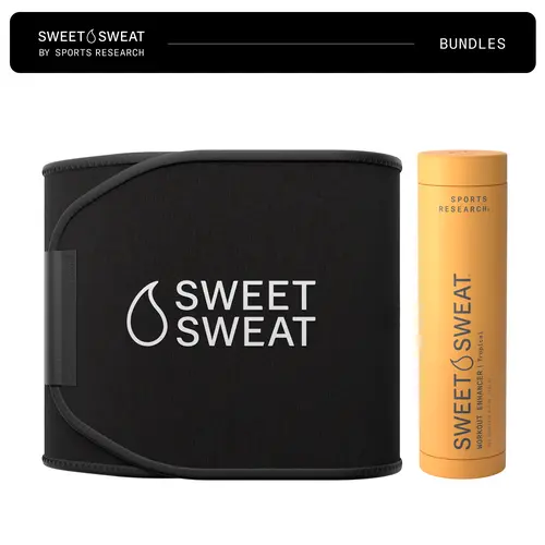 Sweet Sweat Gel (6.4oz) Tropical + Xtra-Coverage Waist Trimmer Bundle