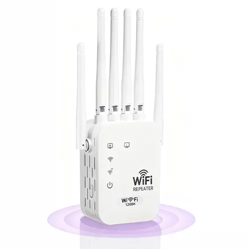 WiFi Range Extender - 2026 Upgraded High Speed WiFi Booster with 6 Directional Antennas, Wireless Signal Amplifier, Ethernet Port, Compatible with Mainstream Devices