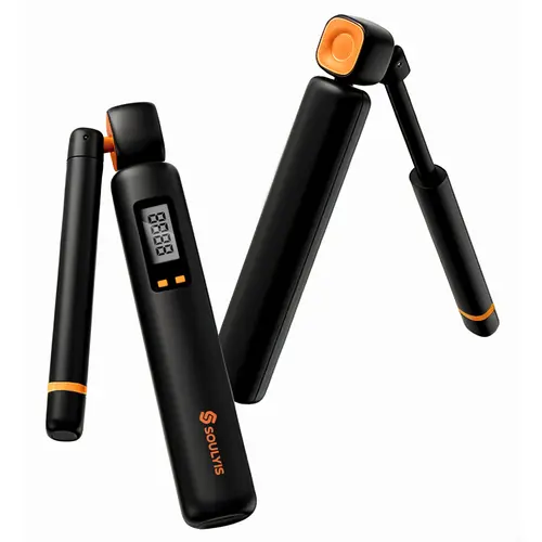 Soulyis Unisex Smart Cordless Jump Rope - Sporty Skipping Rope with Adjustable Speed, Digital Count LCD Display, Calorie Counter - Fitness Equipment for Home Workout, Gym Workouts,sohochic