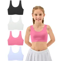 Sascina First Training Bra for Girls 7-8, 8-10, 10-12 Seamless Bras for Girls Sports Bras Comfortable- No Pads, Chest Double Lined [206],back to school,back to school shopping,back to school,sohochic