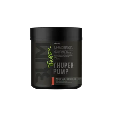 BUM Thuper Pump Stim-Free Pre Workout Powder – Nitric Oxide Booster for Massive Muscle Pump, Focus & Blood Flow – Caffeine-Free Pump Supplement – 20 Servings