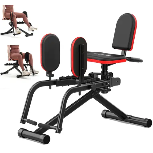 HXD-ERGO Hip Abductor Machine - Unisex Home Gym Strength Training Equipment, Adjustable Resistance Leg Gear for Glute, Inner & Outer Thigh Workouts