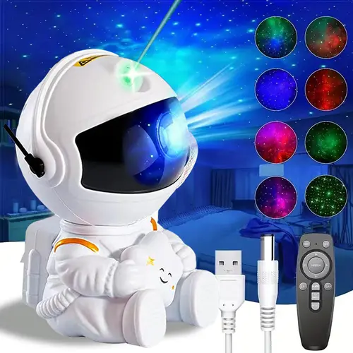 Astronaut Galaxy Projector - Customizable LED Lights, Bedroom Decor, Aesthetic & Funky Hanging Home Decor with Remote, Kids Room Accent, Birthday Gift,sohochic