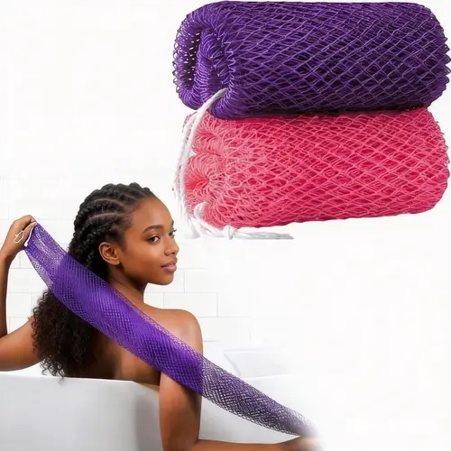 Authentic African Net Bath Sponge - Exfoliating Cleansing Whole Body Scrubber, Single Item Bath & Body Care Accessory