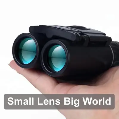 High Definition Binoculars, 40x22 BAK4 FMC Compact Foldable Durable IPX6 Water-Resistant Binoculars with 2000M Range for Outdoor Hunting, Camping