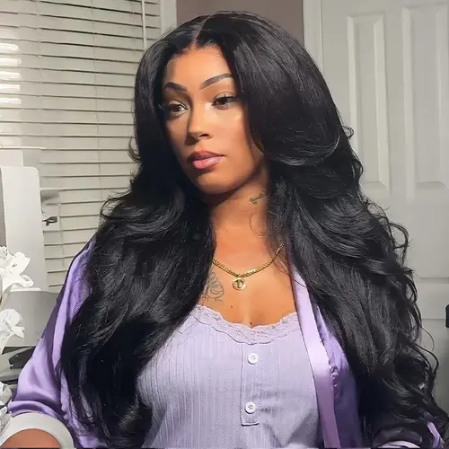 ISEE HAIR Kinky Straight U Part Sew In & M-Cap 9x6 Wear Go Pre-Layered Cut Face-FramingPre-Cut Lace Front & &  Pre-Plucked Natural Hairline Glueless Human Hair Wig Natural Color Vacation Hair,summerhairstyles#SoHoChic #TikTokShopBackToSchool