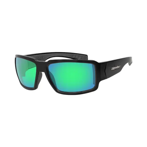 Bomber Eyewear Boogie Bomb Polarized Safety Glasses - Unisex Medium-Large Heavy Floating Foam Full Frame, UV Protection, ANSI Z87+ Rated for Construction & Fishing, Resin Lens Sunglasses