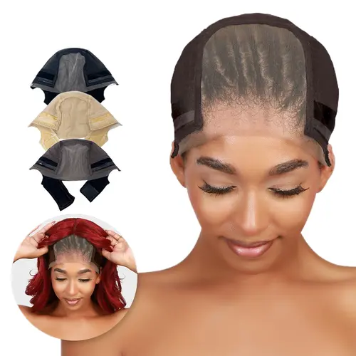 Swiss Lace Wig Cap for Women, Glueless Breathable Transparent Lace Wig Cap with Adjustable Elastic Headband, Comfortable Secure Fit for Lace Front Wigs
