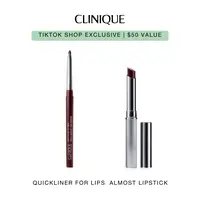 [Clinique] Everyday Lip Duo in 3 Iconic Shades Black Honey, Pink Honey, and Nude Honey | Quickliner for Lips + Almost Lipstick | Non-Drying + No Sharpening | Sheer + Lightweight