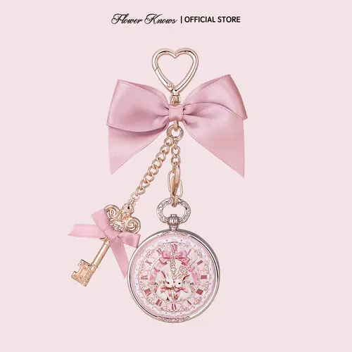 Flower Knows Bunny Garden Collection Lip Balm Charm, Adorable Vintage Pocket Watch Compact, 75% Nourishing Oil, 8-Free Infused Formula, Dual Layer Moisture Lock, Gentle Daily Moisturizer Hydrating Beauty Products, Gifts For Girly Girls, #tiktokshopbacktos