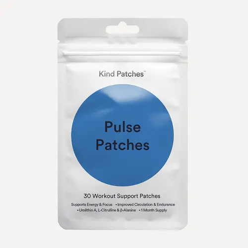 Kind Patches Pulse Patches, 30 Performance Support Patches, Energy & Focus Support, Workout Readiness & Daily Movement Support, Steady Release Formula, Vegan, Natural Ingredient,1 Month Pack