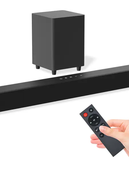 Home Theater Soundbar TV Speaker Bluetooth With 4" Subwoofer Remote Contorl Heavy Bass Computer Surround Sound bar Speaker Wireless