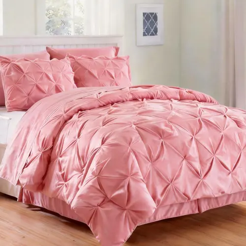Cosybay 7-Piece Bundle Bedding Set (Queen/King/Full Size Bed in a Bag) - Classic, Breathable Cool, Lightweight Texture Fade Resistant Collections, All-Season Luxury Soft Bedding with Comforter, Flat Sheet, Fitted Sheet (Up to 16 in), Pillowcases & Shams,s