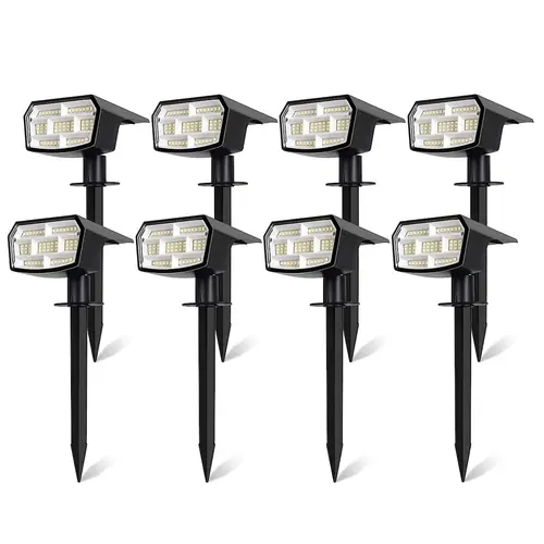 MATULSA 8/6/2Pcs Solar Spot Lights Outdoor, Waterproof 2-in-1 Solar Landscape Spotlights for Yard, 59 LED Solar Powered Wall Lights for Garden Pathway Driveway Walkway #SummerVibes,dorm essentials,home decor,home essentials,camping essentials,sohochic