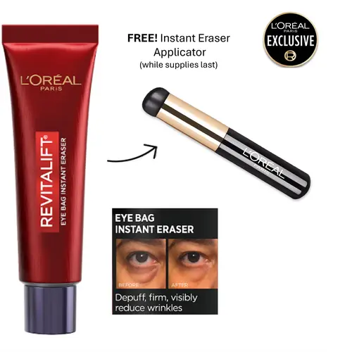 Eye Bag Instant Eraser, Tightens, Firms, & Blurs Wrinkles, L'Oreal Paris