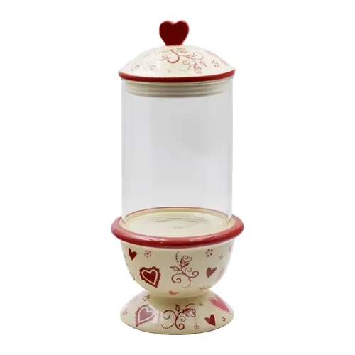 Temp-tations Seasonal 14" Store and More Pedestal Jar