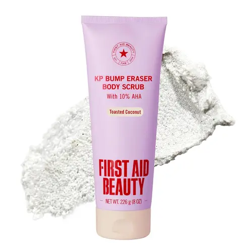 First Aid Beauty KP Bump Eraser Body Scrub Toasted Coconut, 10% AHA Keratosis Pilaris Exfoliator