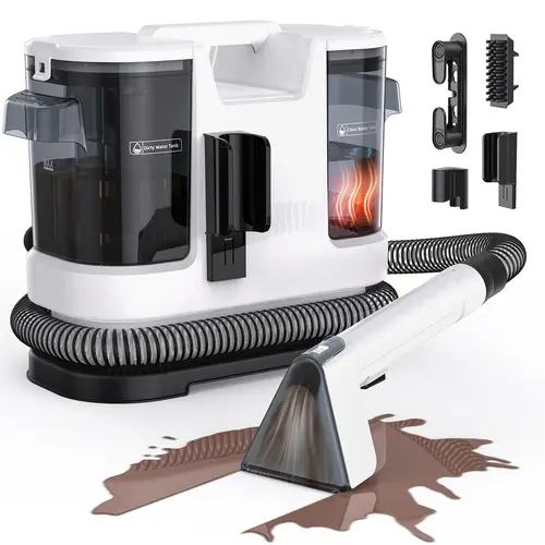 Portable Hot Water Carpet & Upholstery Spot Cleaner, 15kPa Powerful Suction Vacuum, 10s Water Heating (35-60°C), Corded Unit, Rectangular Form for Sofas, Rugs, Car Seats Pet Stains, Deep Clean tiktokshopbacktoschool,back to school,back to school haul,soho