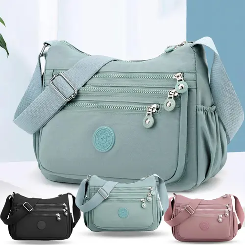 Women's Nylon Anti-Theft Crossbody & Shoulder Bag - Casual Messenger, Multi-Pocket Hands-Free Everyday Wallet, Ideal Gifts for Women (Mother's Day, Valentine's Day), Casual Messenger Bags