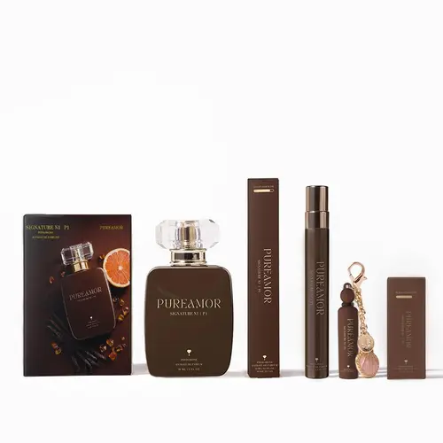 PUREAMOR Women's Signature N1 P1 Pheromone Perfume (2ml/12ml/30ml) - Long Lasting Floral Perfumes for Women with Mandarin, Jasmine, Cozy Vanilla Base, Estratetraenol, Golden Hour Notes, Aromatic Sweet Scent