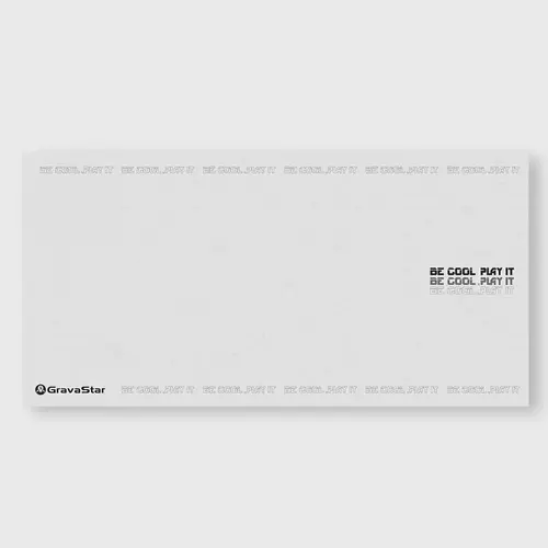 GravaStar Rectangular Gaming Mousepad (31.5x15.7in) - PU Leather Cork Suede, Anti-Scratch, Non-Slip Rubber Base, Stitched Edge, Wrist Rest Desk Mat, Waterproof for PC Gamers, PC Accessories, Mouse Pad