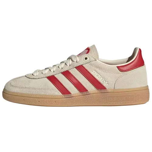 adidas Wmns Handball Spezial 'Cream White Scarlet Sandy Pink' Women's Sneaker - Handball Training Sports Footwear with Responsive Design, Indoor Court Grip