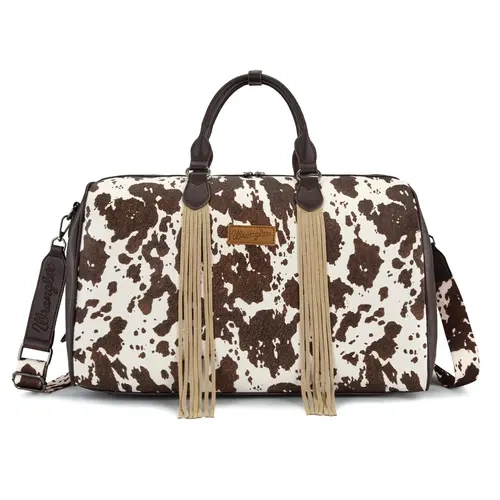 Wrangler Duffel Bag for Women, Western Weekender Carry On Bag Large Overnight Travel Tote