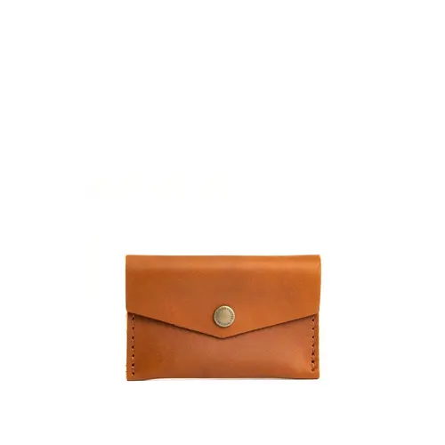Portland Leather Mini Envelope Wallet - Real Leather Envelope Card Case & Pocket Pouch