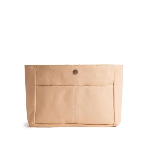 Portland Leather Canvas Purse Organizer - Removable Tote Bag Insert with Pockets