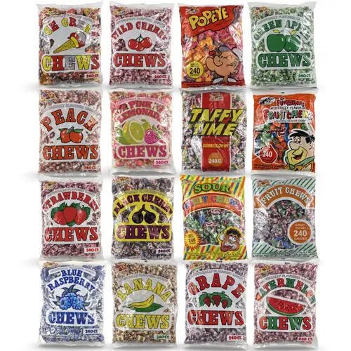 Albert's Fruit Chews – Classic Chewy Candy 240 Ct Bag | Choose from 16 Flavors | Individually Wrapped