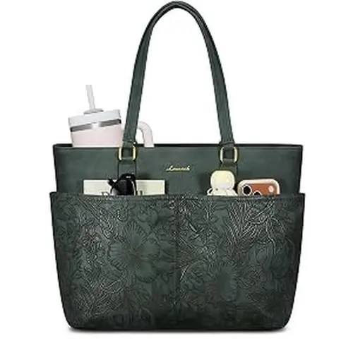 LOVEVOOK Laptop Tote Bag for Women, 15.6 inch Laptop Work Bags for Teacher/Nurse，Large Computer Bag for Office,TikTokShopBackToSchool