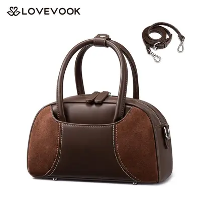 LOVEVOOK 3-in-1 Versatile Swing Zip Boston Bag - Small Purses for Women, Trendy Handbags Mini Vintage Hobo Clutch with Detachable Strap,Perfect Gift Choice,TikTokShopBackToSchool