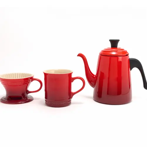 Le Creuset Pour-Over Gooseneck Kettle w/ Cone & Mug Set