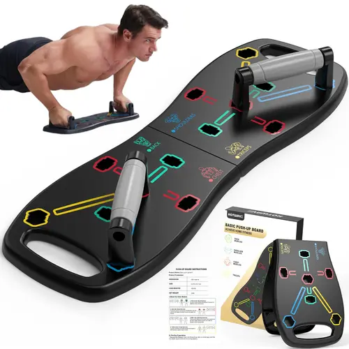[Slim board] HOTWAVE Push Up Board Fitness,Professional Strength Training Equipment for Chest, Shoulders, Back & Triceps, Portable Workout Station with Non-Slip Handles